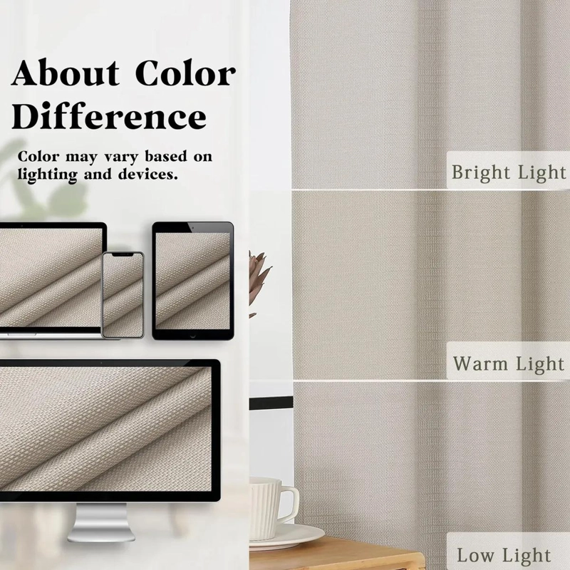 CORTINAS CORTAS PARA COCINA 30X36 PULGADAS CON FILTRO DE LUZ - 5