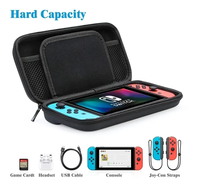 ESTUCHE TRANSPORTABLE PARA NINTENDO SWITCH OLED CON MICA - 3
