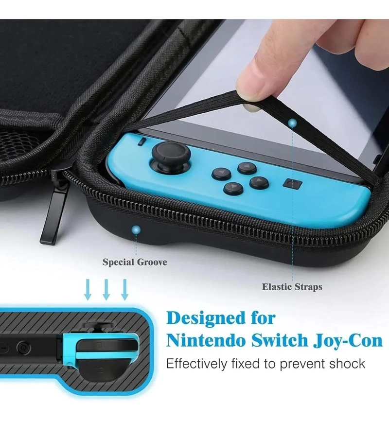 ESTUCHE TRANSPORTABLE PARA NINTENDO SWITCH OLED CON MICA - 5