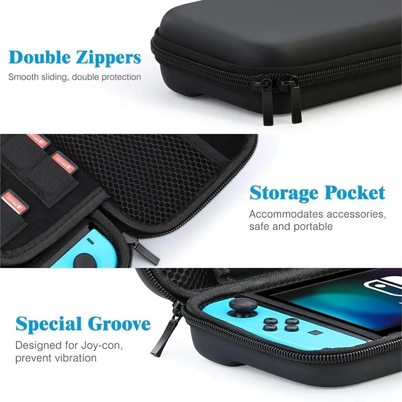 ESTUCHE TRANSPORTABLE PARA NINTENDO SWITCH OLED CON MICA - 6