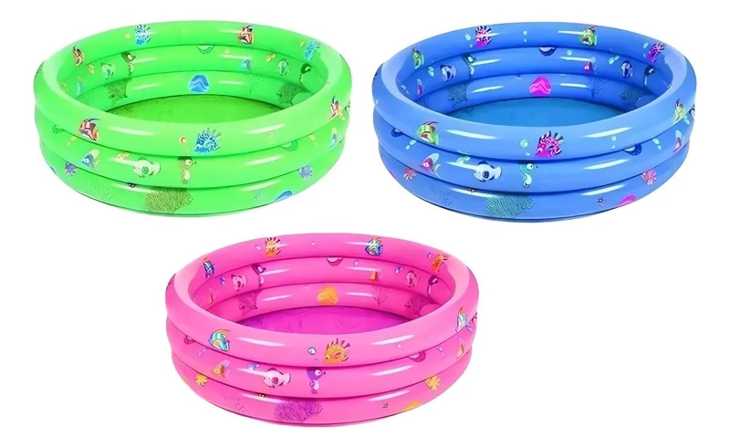 PISCINA INFLABLE INFANTIL COLORES BRILLANTES PARA NIÑOS - 5