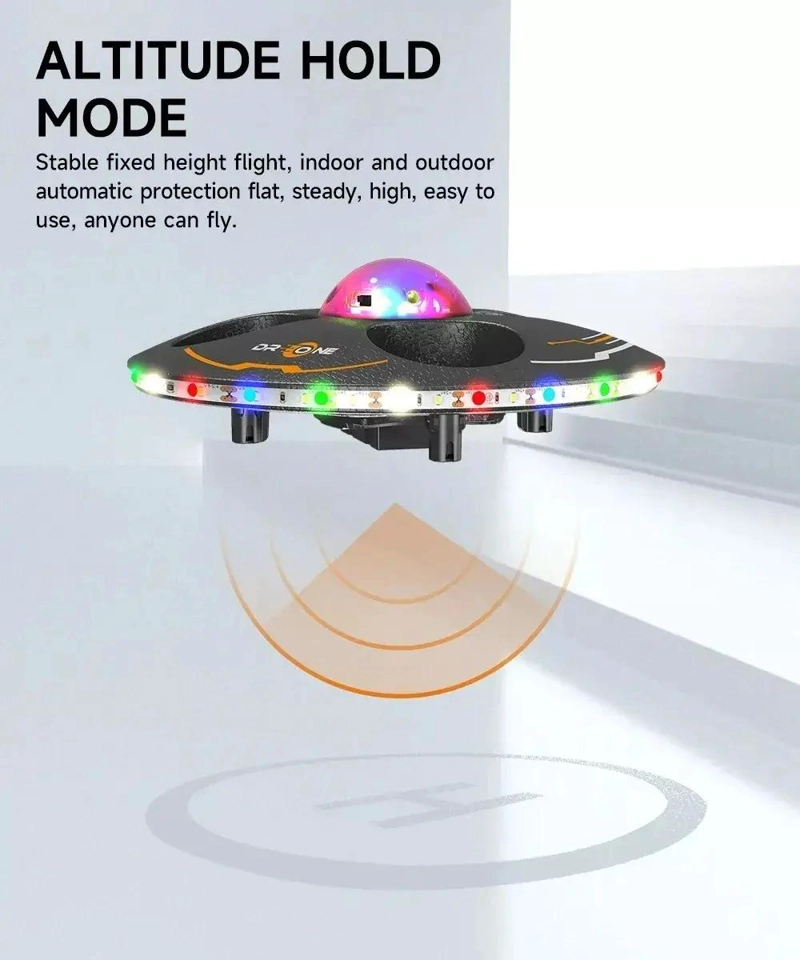 DRONE CONTROL REMOTO CUATRO EJES CON LUZ LED - 3