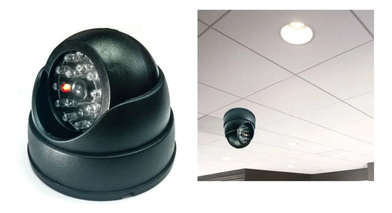 CAMARA DE VIGILANCIA FALSA CON LUZ LED INTERMITENTE - 2