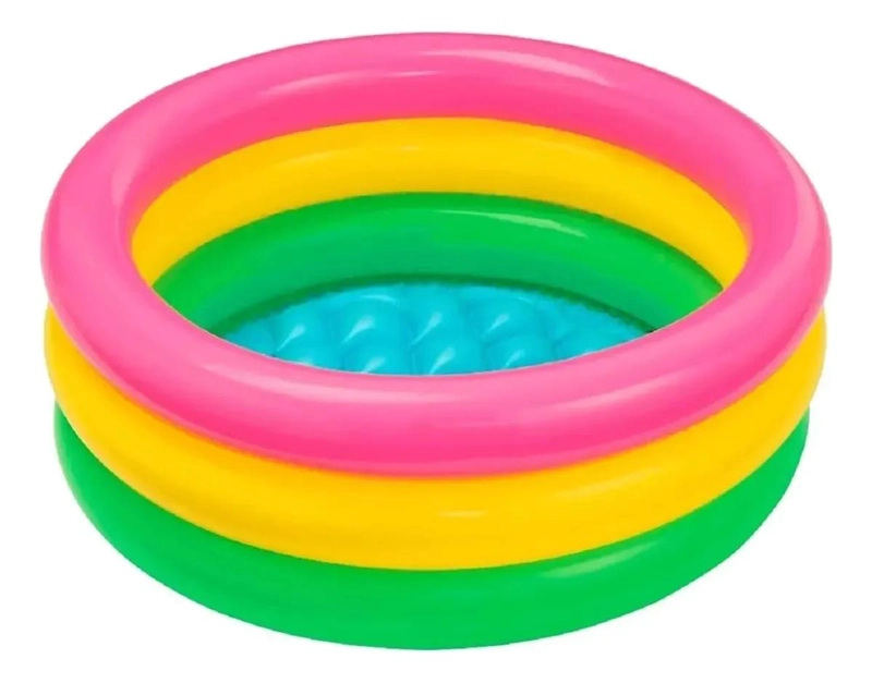 PISCINA INFLABLE REDONDA PARA NIÑOS 60 CM IDEAL PARA VERANO - 3