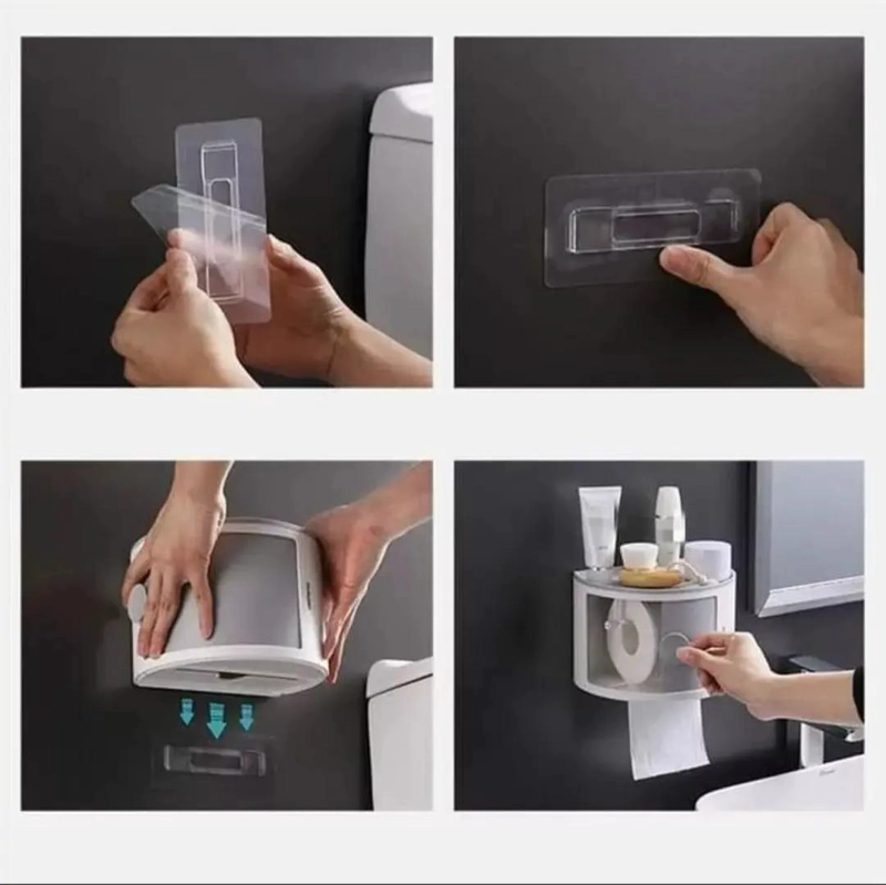 DISPENSADOR ORGANIZADOR MULTIFUNCIONAL PARA PAPEL HIGIE NICO - 7