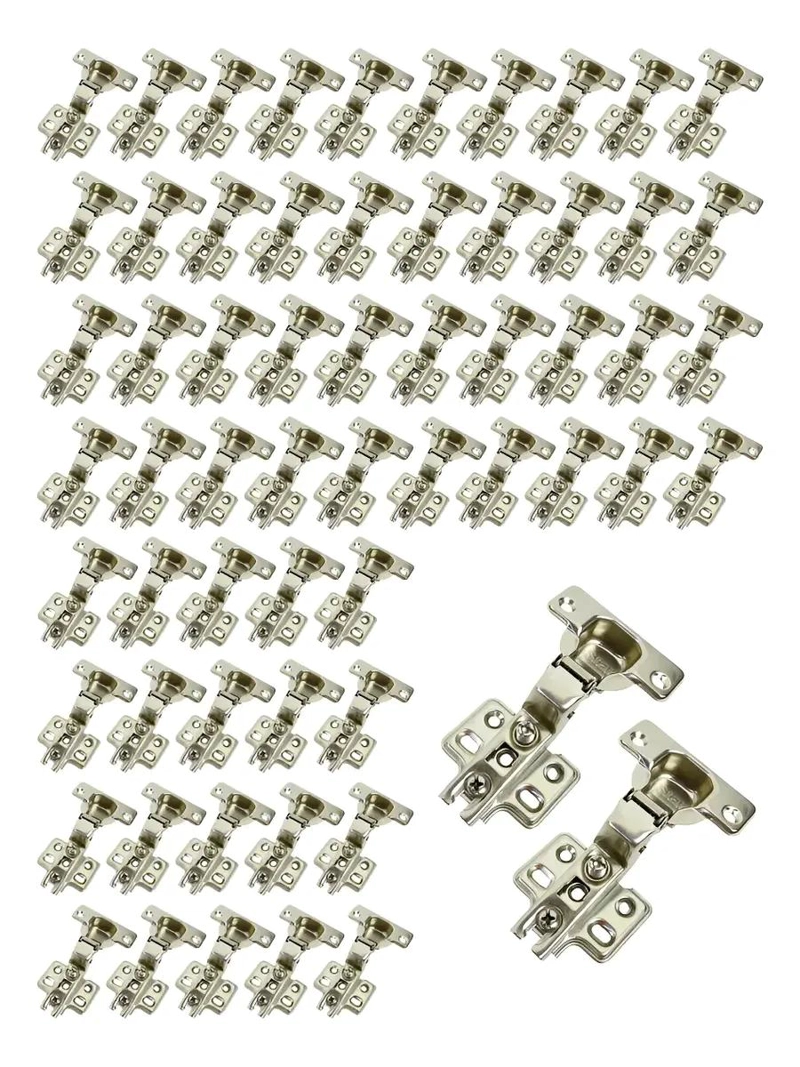 BISAGRA CURVA CON RETE N PARA GABINETES 35MM 250 PARES - 1