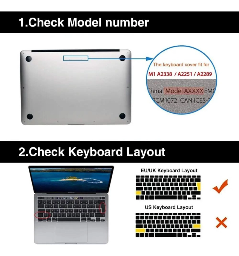 CUBRETECLADO ESPAÑOL PARA MACBOOK PRO 13 PULGADAS - 2