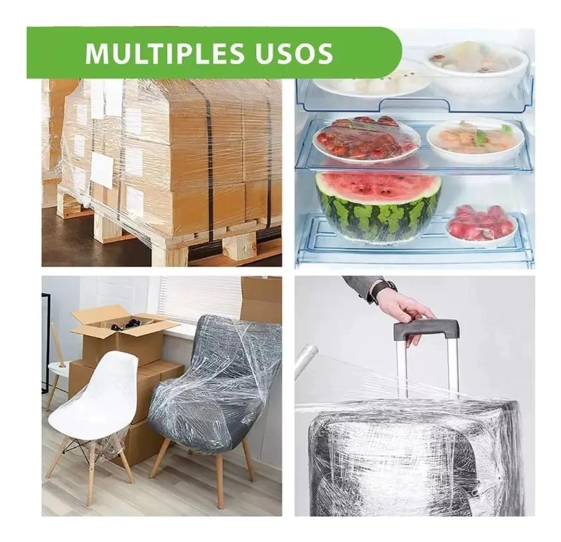 PACK DE 10 ROLLOS DE PAPEL FILM TRANSPARENTE PARA ALIMENTOS - 6