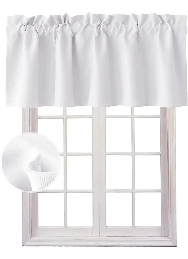 CORTINAS DE CENEFA PARA BARRA DE COCINA EN COLOR BLANCO GRISACEO - 1