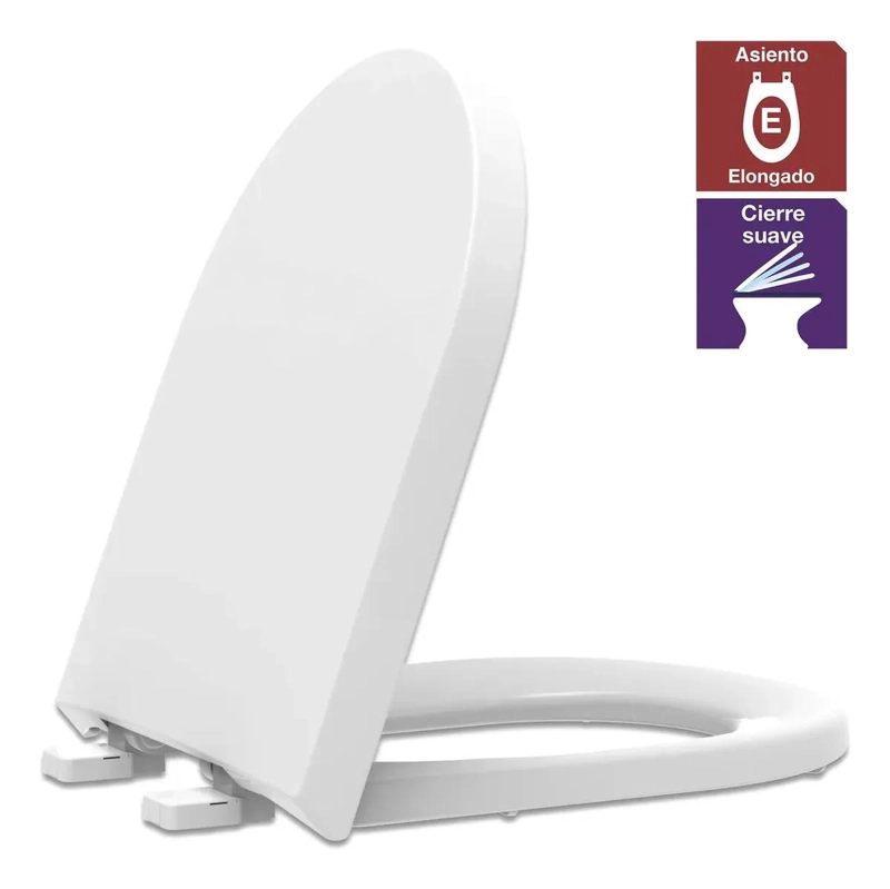 ASIENTO DE WC REDONDO ECOLOGICO CON CIERRE SUAVE - 2