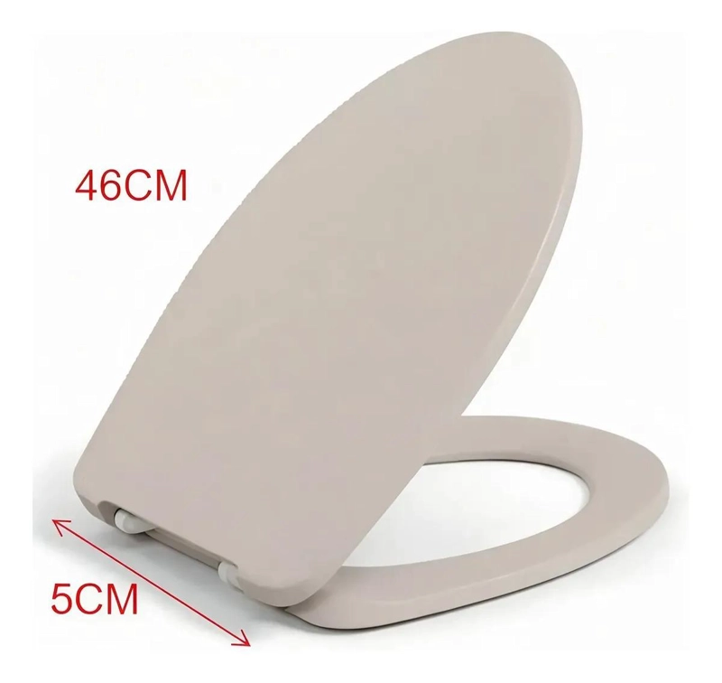 TAPA DE INODORO PARA BAÑO 46X35.5 CM DE DISEÑO PRACTICO - 1