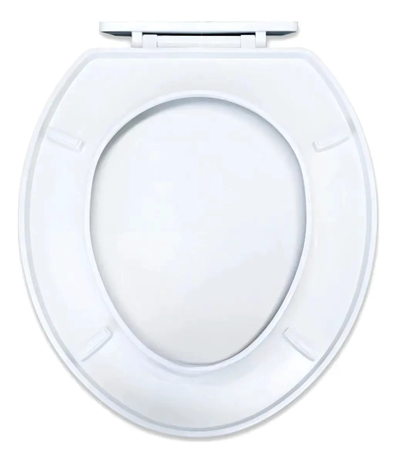 ASIENTO Y TAPA DE WC OVALADO EN COLOR BLANCO PARA BAÑO - 3