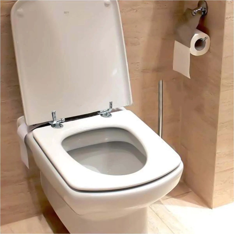 JUEGO DE 2 BISAGRAS DE ALUMINIO PARA ASIENTO DE INODORO - 7