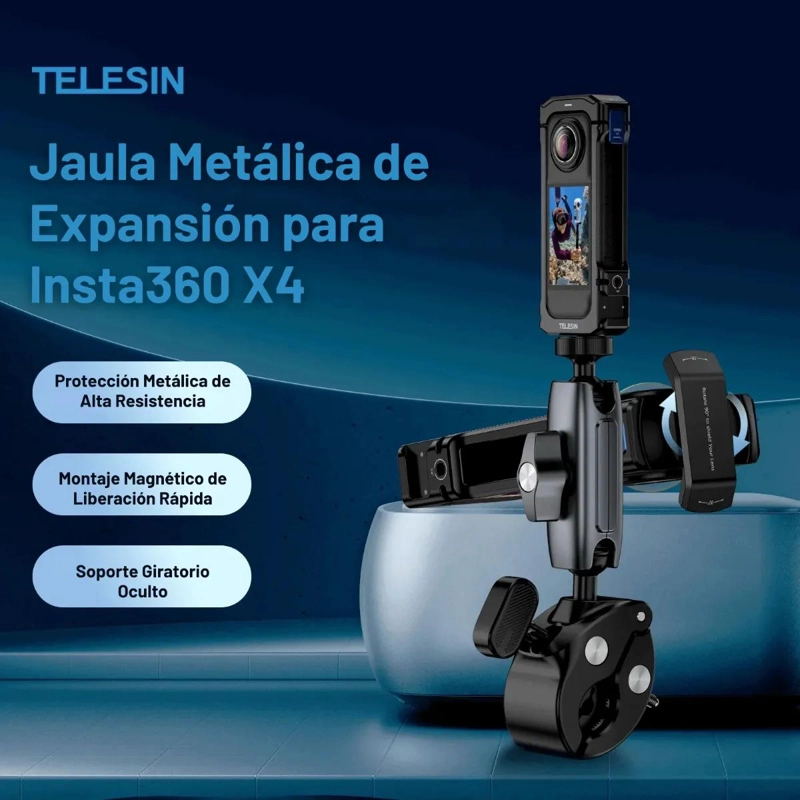JAULA METALICA PARA PROTECCION DE CAMARA INSTA360 X4 - 1