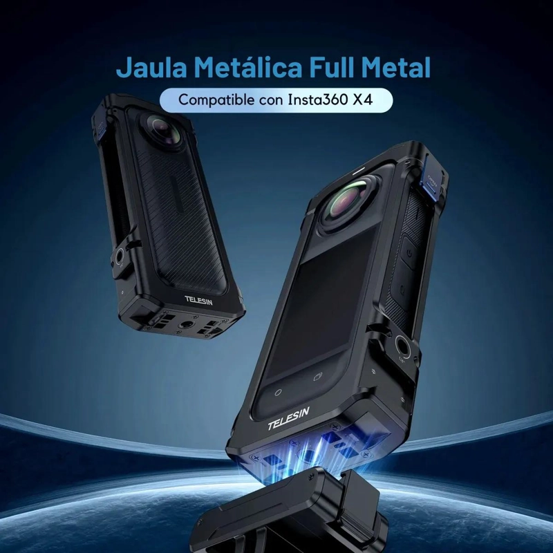 JAULA METALICA PARA PROTECCION DE CAMARA INSTA360 X4 - 3