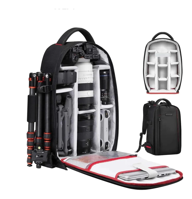 MOCHILA IMPERMEABLE PARA FOTOGRAFOS 18L CON DISEÑO PERSONALIZABLE - 2