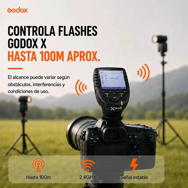 DISPARADOR INALAMBRICO GODOX XPRO S PARA CAMARAS SONY - 4