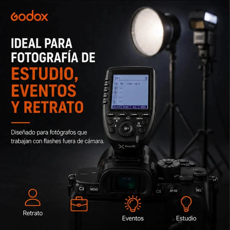 DISPARADOR INALAMBRICO GODOX XPRO S PARA CAMARAS SONY - 6