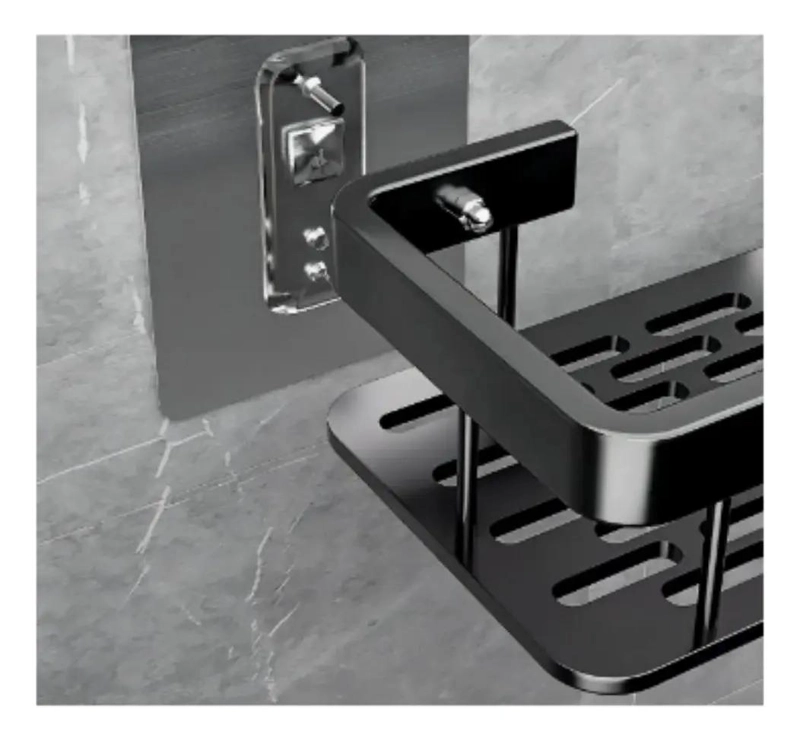 ORGANIZADOR DE BAÑO ADHESIVO PARA DUCHA CON ESTANTE PRACTICO - 5