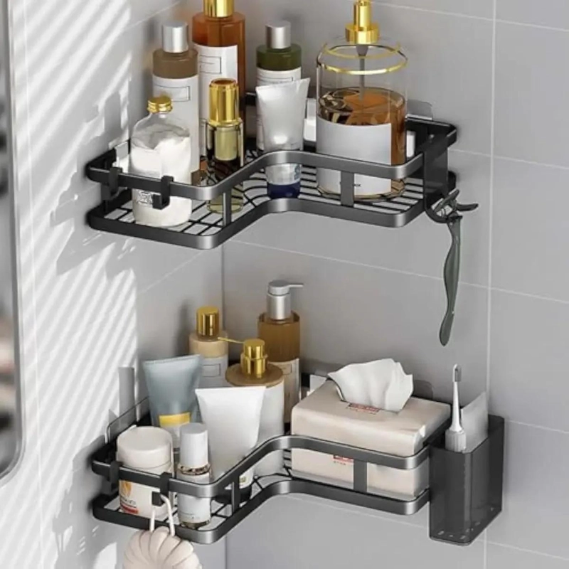 ORGANIZADOR DE DUCHA ADHESIVO CON ESTILO Y FUNCIONALIDAD - 3