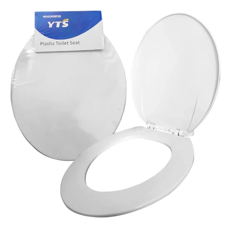 TAPA DE WC REDONDA PLASTICA CON BORDE CURVO - 6