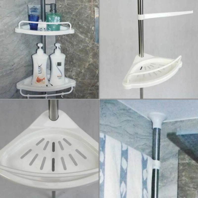 ORGANIZADOR DE BAÑO ESQUINERO AJUSTABLE MULTIUSO CON 4 PISOS - 7