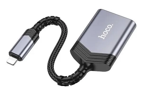 LECTOR DE TARJETAS SD Y MICROSD PARA IPHONE CON CONEXION LIGHTNING - 1