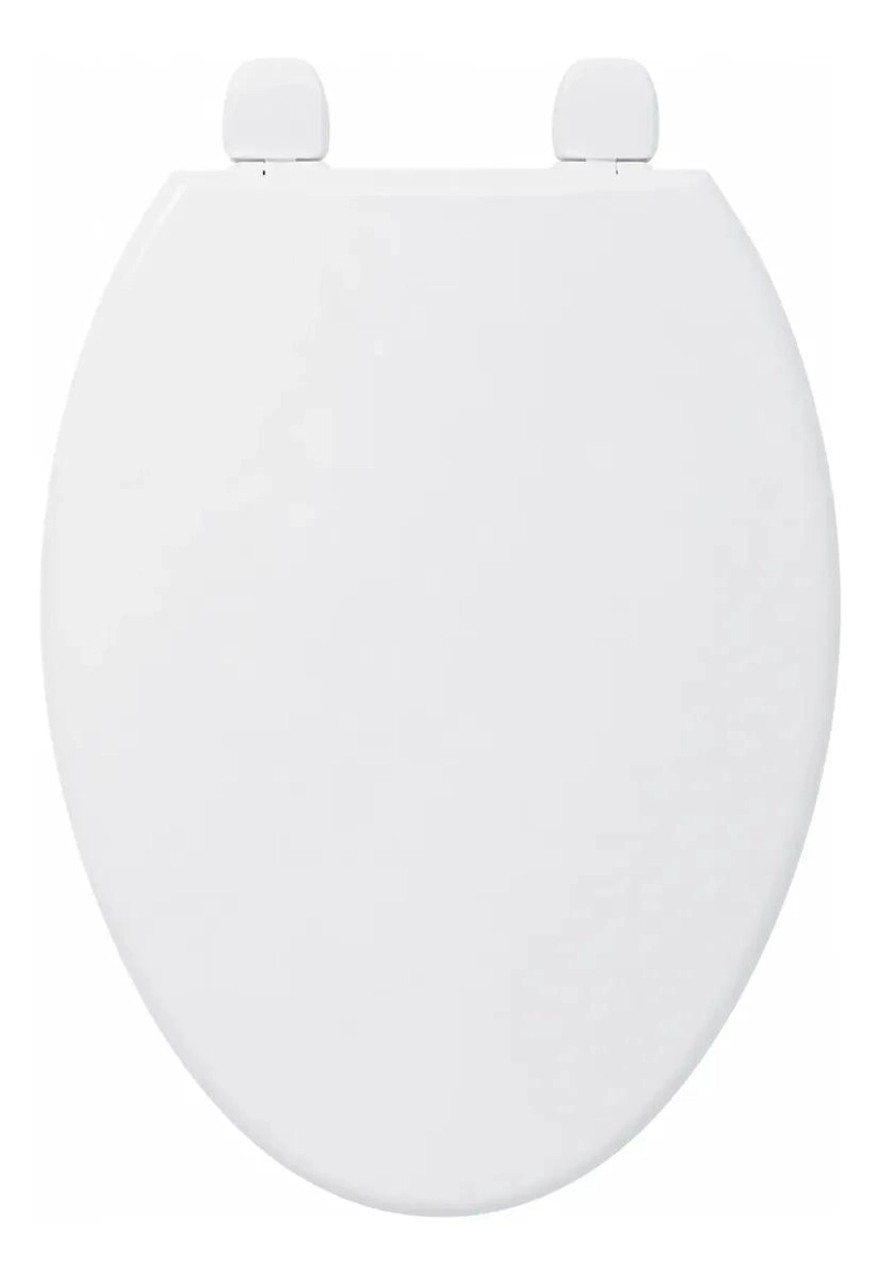 TAPA DE BAÑO PARA ASIENTO ALARGADO COLOR BLANCO - 1