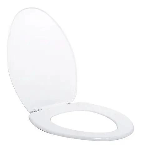 TAPA DE BAÑO PARA ASIENTO ALARGADO COLOR BLANCO - 2