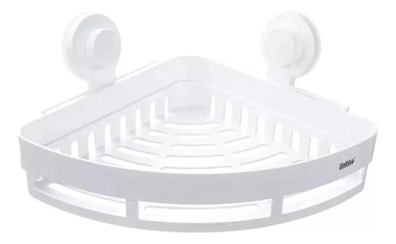 ESTANTE ESQUINERO COLGANTE PARA BAÑO CON VENTOSAS - 1