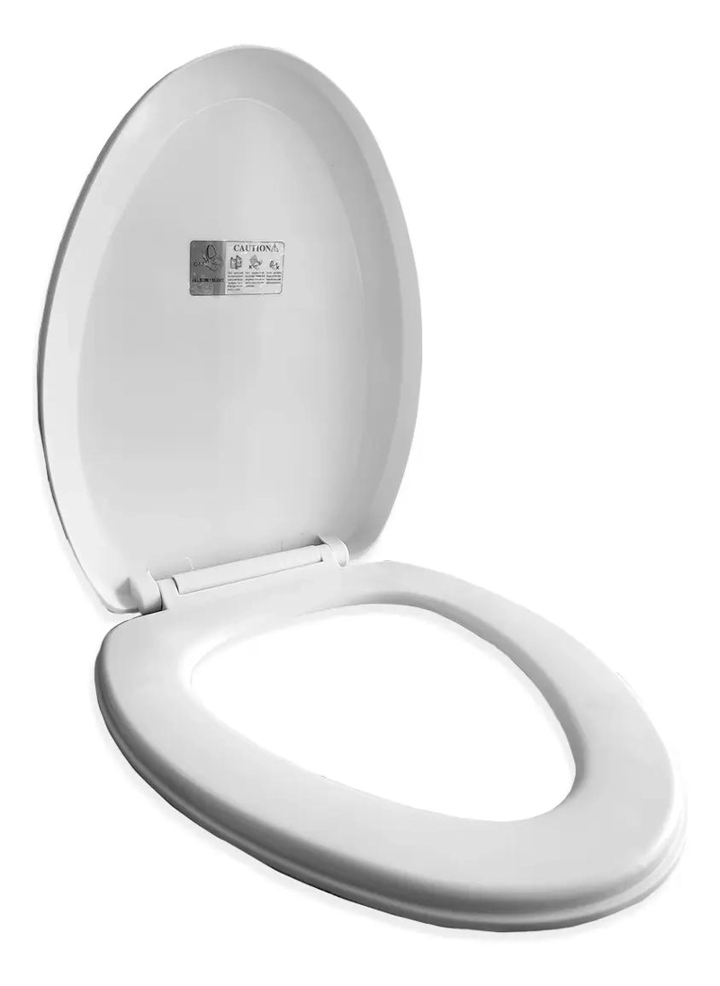 ASIENTO Y TAPA DE CIERRE LENTO PARA INODORO COLOR BLANCO - 4