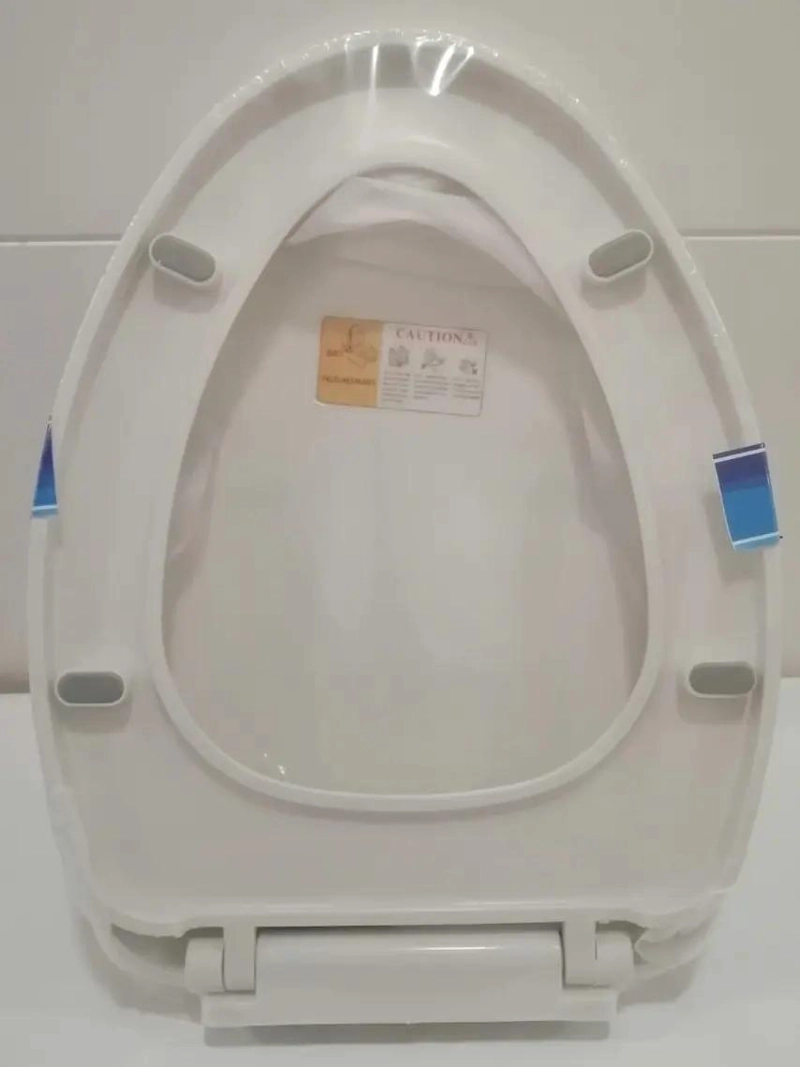 ASIENTO Y TAPA DE CIERRE LENTO PARA INODORO COLOR BLANCO - 5