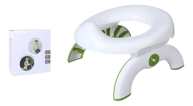 ASIENTO INODORO PORTATIL PLEGABLE PARA NIÑOS BLANCO - 2