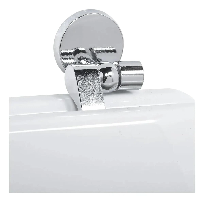 ASIENTO DE WC REDONDO DE MADERA BLANCA PARA BAÑO - 3