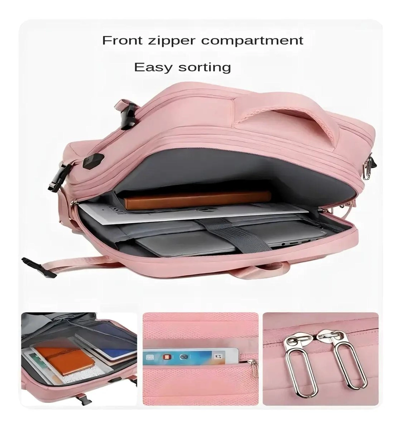 MOCHILA EXPANDIBLE IMPERMEABLE PARA VIAJES Y USO DIARIO - 7