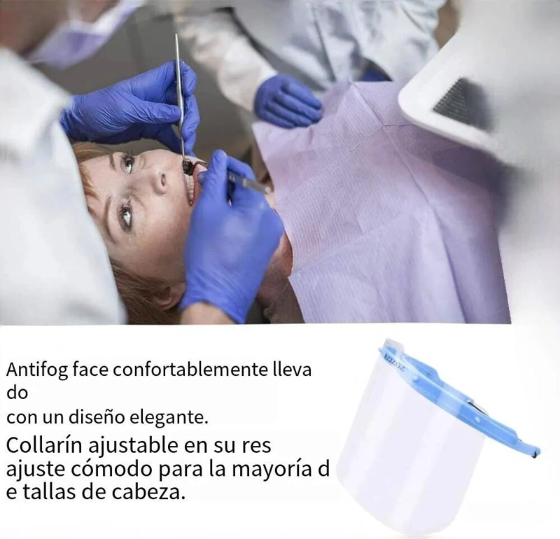 PROTECTOR FACIAL CON 10 MICAS REEMPLAZABLES Y DISEÑO ERGONOMICO - 4