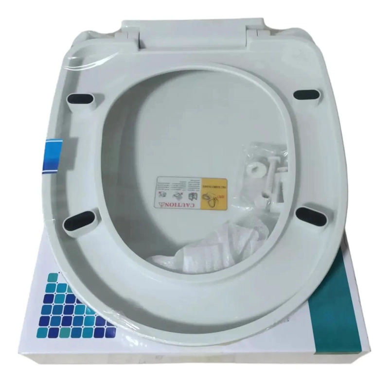 TAPA DE ASIENTO PARA BAÑO UNIVERSAL CON CIERRE LENTO - 3