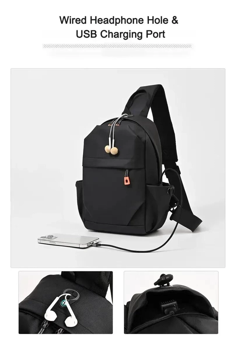 BOLSO CRUZADO IMPERMEABLE UNISEX PARA ACTIVIDADES DIARIAS - 6