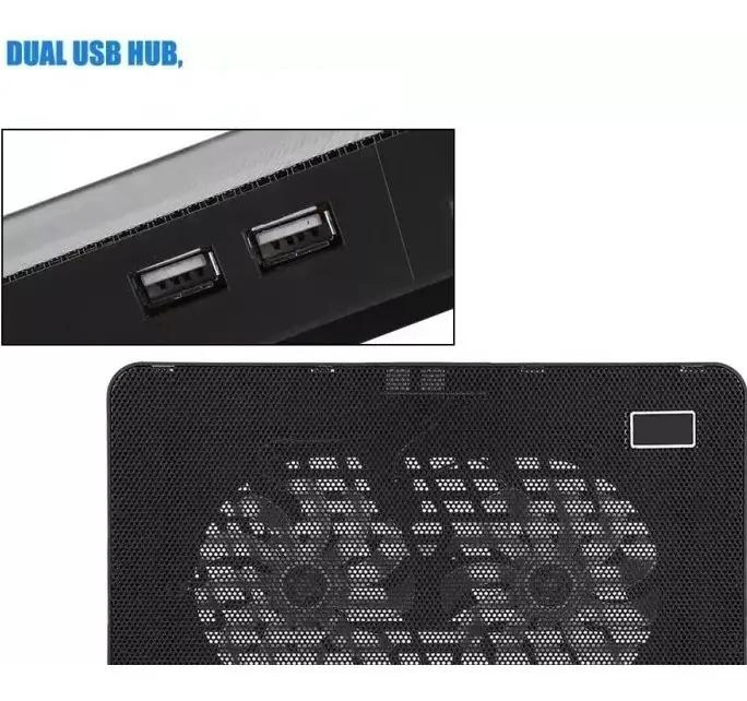 BASE AJUSTABLE PARA LAPTOP CON VENTILADOR Y SOPORTE ERGONOMICO - 3