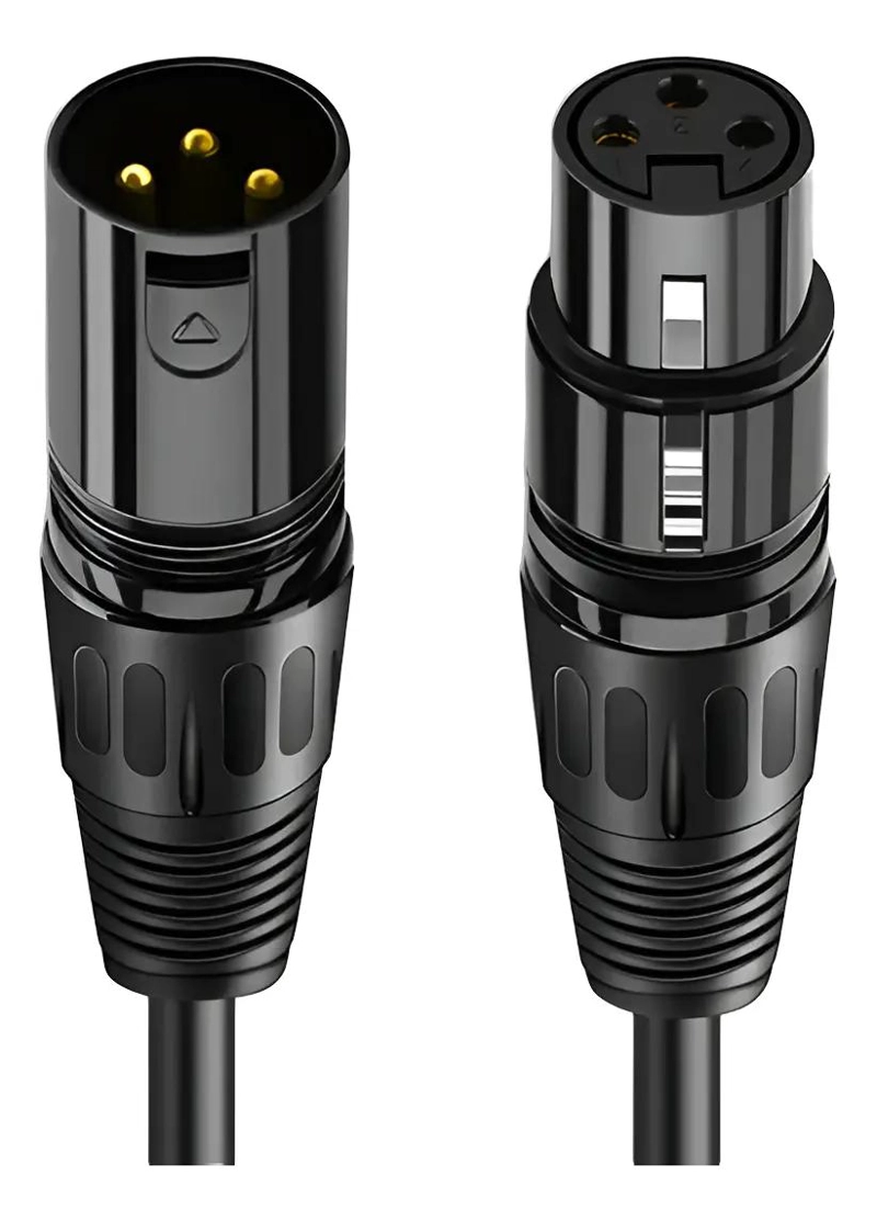 CABLE MICROFONO BALANCEADO DE 10 METROS XLR MACHO A HEMBRA - 1