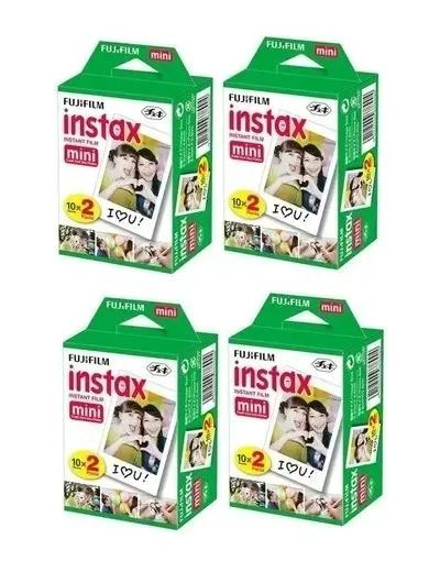 PACK DE 4 PELICULAS PARA CAMARAS INSTANTANEAS FUJIFILM INSTAX MINI - 1