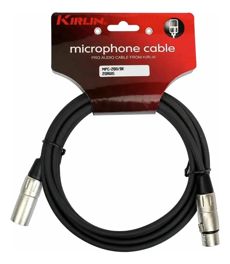 CABLE DE MICROFONO XLR MACHO A XLR HEMBRA 3 METROS - 1