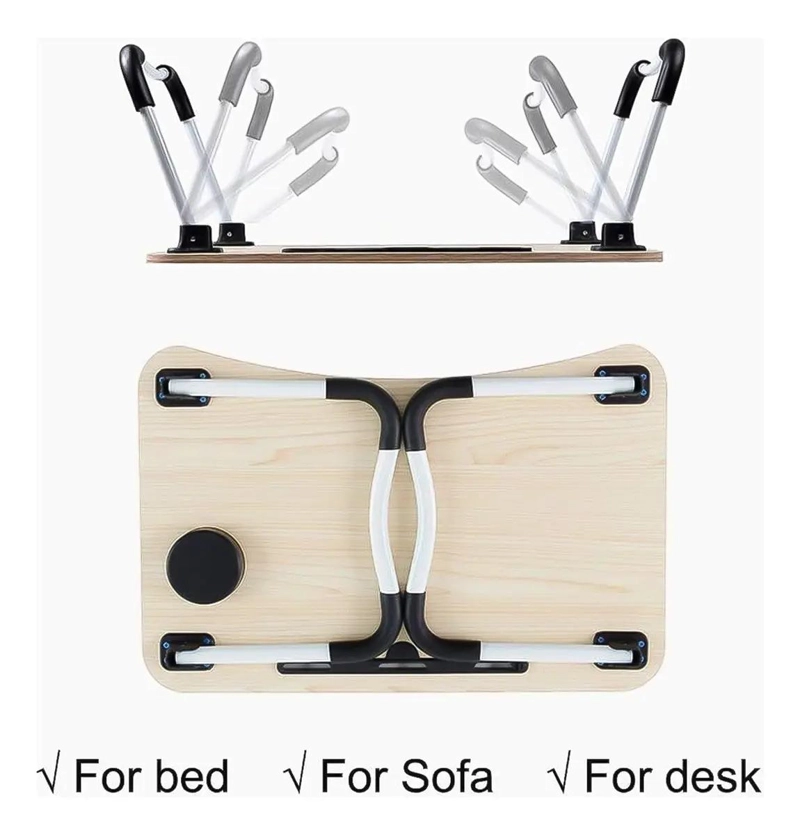 MESA PLEGABLE MULTIFUNCIONAL PARA CAMA Y COMPUTADORA - 4
