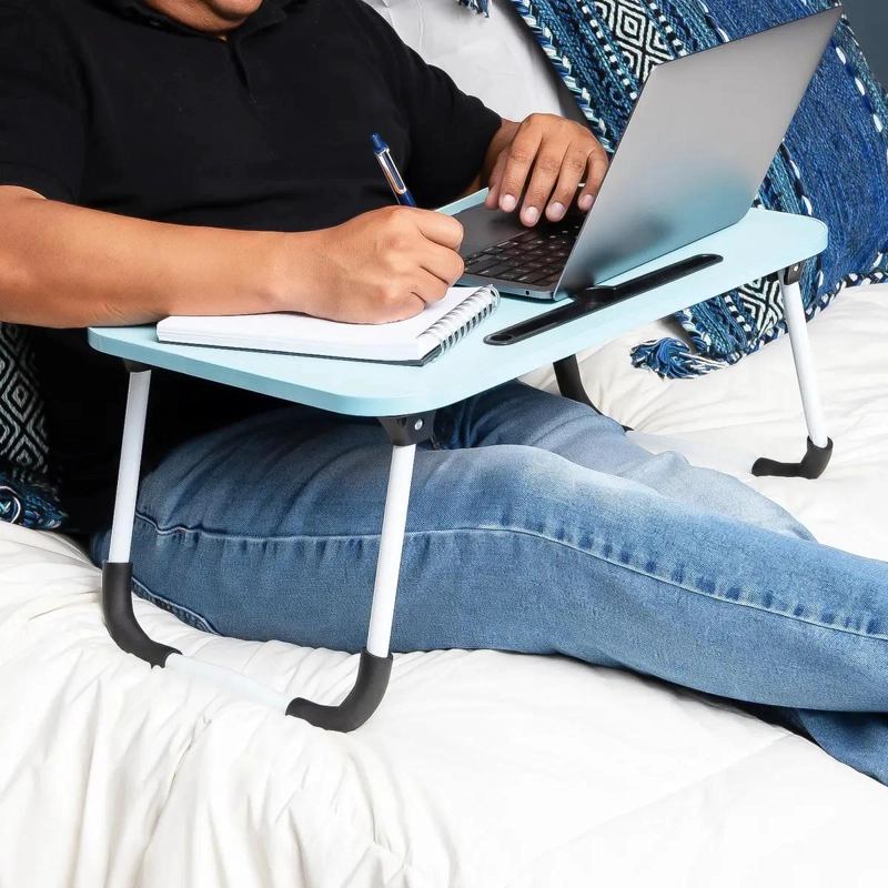 MESA PLEGABLE MULTIFUNCIONAL PARA CAMA Y COMPUTADORA - 7