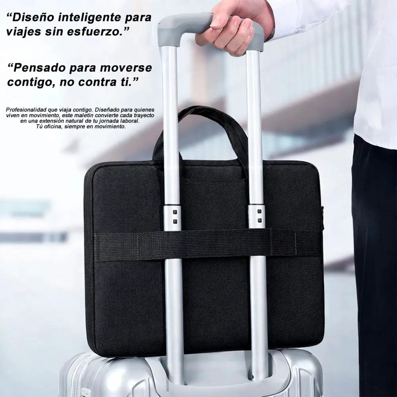 FUNDA ACOLCHADA PARA NOTEBOOK DE 14.2 PULGADAS CON DISEÑO ELEGANTE - 3
