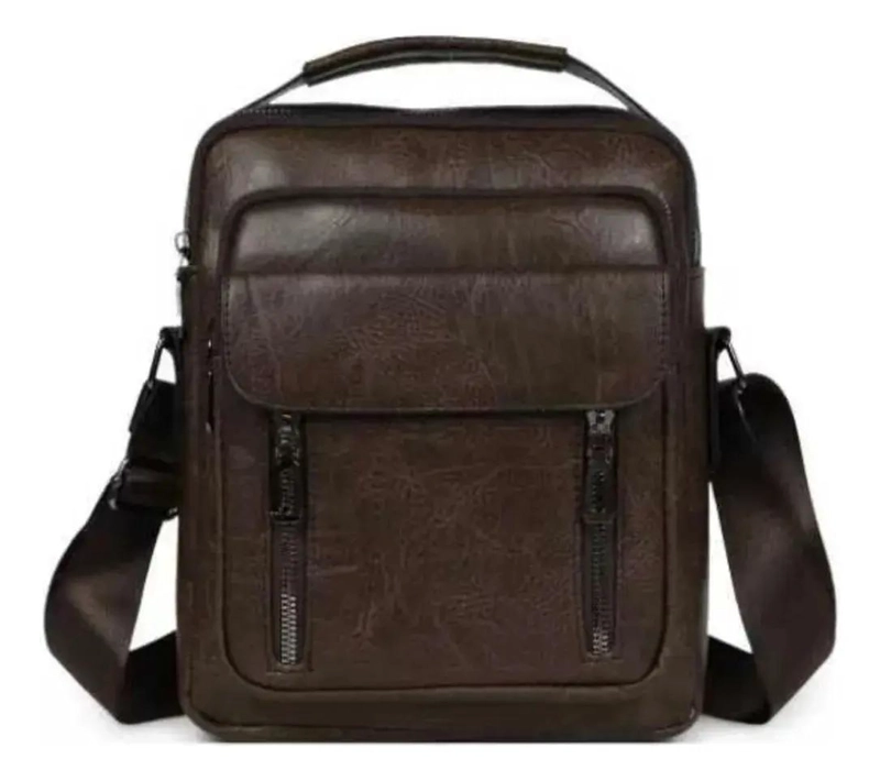 BOLSO BANDOLERA ECO CUERO ELEGANTE Y FUNCIONAL PARA HOMBRE - 3