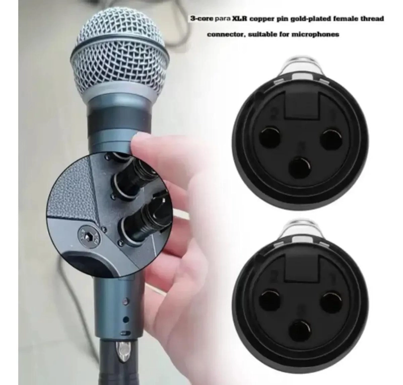 CONECTORES XLR MACHO Y HEMBRA PARA AUDIO Y MICROFONO - 2