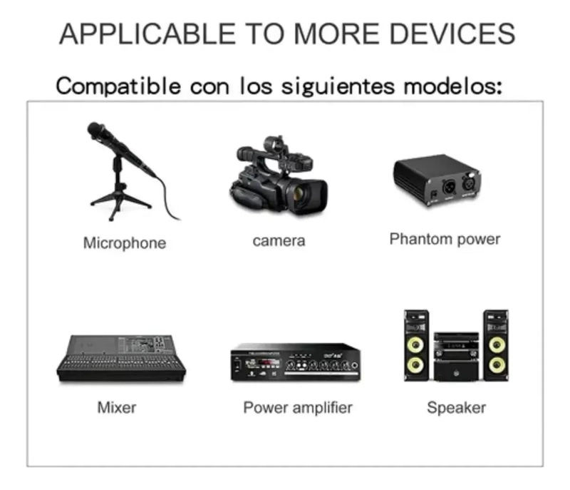 CONECTORES XLR MACHO Y HEMBRA PARA AUDIO Y MICROFONO - 7