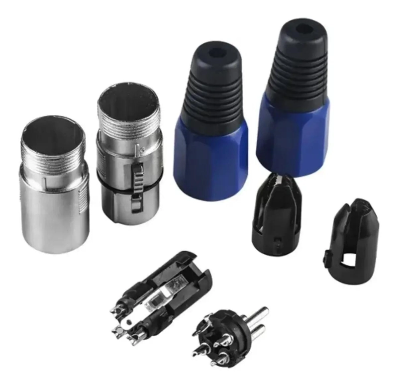 CONECTORES XLR MACHO Y HEMBRA PARA AUDIO Y MICROFONO - 8