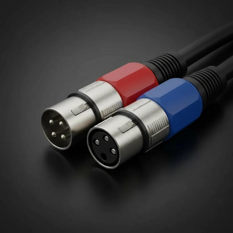 CONECTORES XLR MACHO Y HEMBRA PARA AUDIO Y MICROFONO - 10